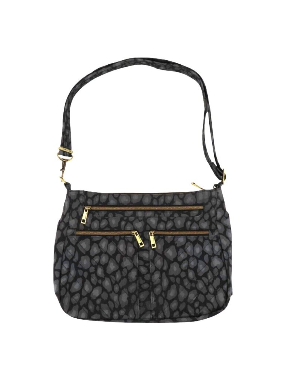 Travelon Leopard F12006 Anti Theft Crossbody Messenger Bag RFID Protection Purse